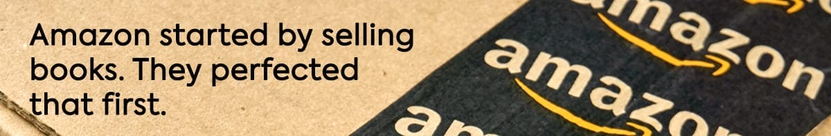 amazon started selling books.